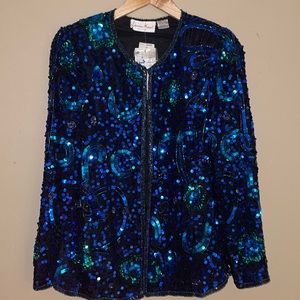 Laurence Kazar Sequin Jacket